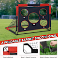 Miniatyrbilde 5 av 5: Fotballmål med Skyteduk - 50*120*120cm Multicolor multifärg