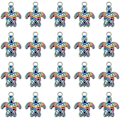 Miniatyrbilde 1 av 4: 1 Eske 20 stk. Skilpadde-charms 304 Rustfritt Stål Skilpadde-charm Skilpadde-charms Bulk Ocean Hawaii Lykke-charm