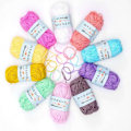 Miniatyrbilde 1 av 6: 10-pak Bomulls Garn, Bomulls Strikking, Heklegarn 49m/rull Multicolor multicolor