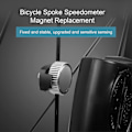 Miniatyrbillede 2 af 5: Speedometer Eger Magnet Ultralet Holdbar Høj Styrke Nem Installation Multipurpose Cykel Eger Speedometer Magnet Udskiftning [db] Silver Black