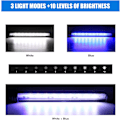 Miniatyrbillede 3 af 5: LED akvariebelysning, nedsænkelig akvarielampe med automatisk tænd/sluk