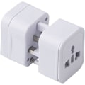 Pikkukuva 2 / 4: Matkasovitin - EU kaikkiin pistorasioihin - Universaali kansainvälinen virtasovitin - 3-in-1 pistokkeet - 220V (Valkoinen)
