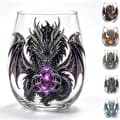Mytisk Drakglas Konstkopp Whiskyglas, Skulpterat Drakdryckesglas för Bardekorationspresent E