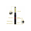 Miniatyrbillede 4 af 5: x Genopladelig LED Cob Arbejdslampe Værksted Cob Lommelygte Flash