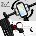 Miniatyrbillede 4 af 5: Vandtæt cykeltelefonholder, 360° rotation