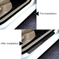 Pikkukuva 4 / 10: 4 kpl auton kynnyslistat hiilikuitu, hiilikuituiset kynnyslistat, Peugeot 107 108 206 207 308 307 508 3008 -malleihin, auton muotoilutarvikkeet kynnyslistoihin