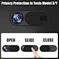 Miniatyrbild 2 av 5: 5 st för Model 3 Model Y Cover Skyddar Sekretess Integritetsskydd Webcam Slide Blocker För Tesla