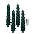 Miniatyrbillede 1 af 8: Fjernbetjente Lampefri Spidse Lys Til Træer Med Flimrende Effekt LED Batteridrevne Lys 4pcs