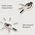 Miniatyrbild 5 av 8: Dubbelt Magnetiskt Mobiltelefonfäste med 360° Roterande Mobiltelefonhållare, Lämplig för iPhone 16/15/14/13/12 Serien (Svart)