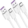 Miniatyrbilde 1 av 5: 5a Typec USB-kabel [2-pakning 2m] Huawei Supercharge Qc 3.0 40w Hurtiglading Kompatibel med Huawei P30 P30 Pro P20 P20 Pro Mate 20pro Samsung Galaxy S8/