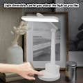 Miniatyrbillede 5 af 5: Hvid Skrivebordslampe med Øjenbeskyttelse LED Læselampe Dæmpbar Skrivebordslampe med USB-ladeport