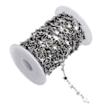 Miniatyrbild 2 av 4: Stjärnlänkskedjor i rostfritt stål för smyckestillverkning DIY-hantverk Argent