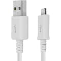 Hvid mikro-USB-kabel til Samsung Galaxy Tab A 10.1 (2016)