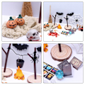 Pikkukuva 4 / 4: 26 kpl Halloween-miniatyyrit Mini-koristeet Miniatyyri Halloween-kylä Tarvikkeet Sekoitettu väri 10x2c Assorted Color Assorted Color 10x2cm