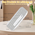 Miniatyrbilde 5 av 5: Digital Vekkerklokke, Bluetooth Digital Audio Vekkerklokke - 9 Farger Nattlys, Bluetooth Høyttaler, Trådløs Lader for iPhone/Samsung, Temperatur