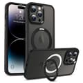 Miniatyrbillede 1 af 5: Magnetisk Ring Stand Case til iPhone 14 Pro Max PC+TPU Case Kompatibel med MagSafe Multicolor Multicolor Style B
