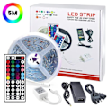 Miniatyrbilde 1 av 4: Meter - LED Stripelys med RGB / Lyslenke / LED-stripe