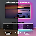 Miniatyrbild 2 av 6: Tejp Bluetooth USB LED Strip Ljus 5050 SMD 5V USB RGB Ljus Flexibel LED Ljustejp RGB Självhäftande TV Skrivbord Diod 1m