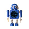 Robotväckarklocka med snooze-läge och temperaturvisning för flickor pojkars sovrumstidsklocka db Deep Blue