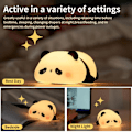 Miniatyrbillede 4 af 5: Natlampe Børn Panda Natlampe Panda Lampe Dæmpbar Timer, Touch Kontrol Silikone Natlampe Baby, USB Genopladelig Sød Panda Lampe
