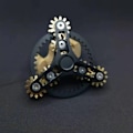 Miniatyrbild 1 av 5: Ny Dubbel Ferris Kugghjuls Fidget Spinner Nio Tands Länksystem Hand Spinner EDC Kugghjuls Länk Finger Gyroskop Leksak för Barn Vuxna