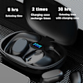 Pikkukuva 3 / 5: Langattomat Bluetooth-nappikuulokkeet, ei-korvassa urheilukuulokkeet (valkoinen)