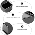 Miniatyrbillede 4 af 4: Brødform med låg i stål, bageform til brød, kage, toast, non-stick toastboks
