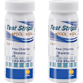 Miniatyrbillede 2 af 6: 100x Pool Test Strips 3i1 Klor Brom pH Alkalinitet Pool Tester Vand Tester Pool Tilbehør
