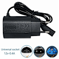 Miniatyrbillede 3 af 5: 12V 0.4A Erstatnings barbermaskineoplader til Braun Series S3 S5 S7 S8 S9 Elektrisk barbermaskine oplader EU-stik [db] Black
