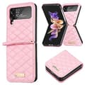 PU-fodral för Samsung Galaxy Z Flip4 (Rosa)