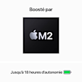 Pikkukuva 2 / 4: Apple - 15,3" MacBook Air M2 (2023) - RAM 8Go - Tallennustila 256Go - Sideraalinharmaa - AZERTY (2023) - Kunnostettu - Erinomainen kunto - Refurbishe