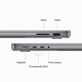 Pikkukuva 5 / 6: Apple - 14" - MacBook Pro M3 (2023) - RAM 8 Go - Tallennus 1 To - Kuutioharmaa - Azerty - Uudelleen kunnostettu - Erinomainen kunto - Refurbished Gra