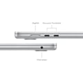Pikkukuva 2 / 2: Apple - 15" MacBook Air M3 (2024) - RAM 8Gt - Tallennustila 256Gt - Hopea - AZERTY (2024) - Kunnostettu - Erinomainen kunto - Refurbished Grade A+