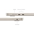 Miniatyrbillede 2 af 2: Apple - 15" MacBook Air M3 (2024) - RAM 16Go - Opbevaring 512Go - Stjernelys - AZERTY (2024) - Refurbished - Fremragende stand - Grade A+