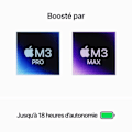 Pikkukuva 2 / 4: Apple - 14" - MacBook Pro M3 Pro (2023) - RAM 18Gt - Tallennustila 512Gt - Hopea - Azerty (2023) - Kunnostettu - Erinomainen kunto - Refurbished Grad