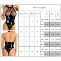 Miniatyrbild 2 av 5: Kvinnor sexig underkläder lackläder dagg transparent sexig Bodysuit M
