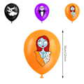 Pikkukuva 3 / 5: Painajainen ennen joulua Jack Halloween -juhlakoristebanneri ilmapalloilla ja kakkukoristeilla