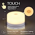 Miniatyrbillede 2 af 5: LED Trådløs Natlampe Touch Lampe Soveværelse USB Genopladelig Warm color