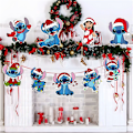 Pikkukuva 5 / 5: 24 kpl Christmas Stitch -koriste joulukuusen riippuva koriste 2D-litteät riipukset A