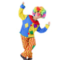 Miniatyrbilde 2 av 5: Klovnekostymesett for barn Joker Karneval Party Performance Antrekk Barn Morsom Sirkus Utkledning M