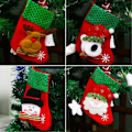Miniatyrbild 4 av 5: God Jul Älgstrumpa Julgran Dekoration Väska Säck Sock Present Snowman Socks