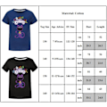 Miniatyrbild 5 av 5: Barn Pojkar Flickor Leende Critters CatNap Tryckt Sommar Kortärmad T-shirt Black 160cm