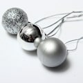 Miniatyrbillede 2 af 5: 24 stk. juletræskugler pynt vedhæng julefest dekoration Silver