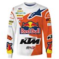 Pikkukuva 1 / 5: Retro miesten pyöräilypaita maastopyöräilyyn MTB-kilpa-ajopaita pitkähihainen D XL