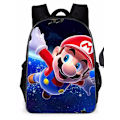 Miniatyrbild 1 av 3: Barn Pojkar Flickor Mario Ryggsäck Rusksack Casual Bookbag Skolväska D