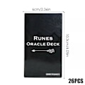 Miniatyrbilde 3 av 5: 26 stk. Tarotkort, Runer Oracle Deck, Spådom Spirituelle Kort Brettspill