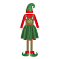 Miniatyrbild 1 av 5: Jultomte Elfdräkt för Barn, Pojkar och Flickor - Cosplay Kostymset för Jul Girls M