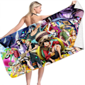 Pikkukuva 1 / 2: Lasten Aikuisten Anime Pyyhe Ranta Uima Nopea Kuiva Kylpytakki Mikrokuitu 70*150cm Lahja B 70*150cm