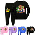 Miniatyrbild 2 av 3: Super Mario Kostym Vår Och Höst Barn Hemkläder Pyjamas Set pink 160cm