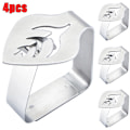 Miniatyrbild 1 av 8: 4 st Bordsduksklämmor Metall Löv Bordsfixering Dekoration Hem 4PCS